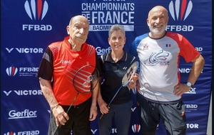 Superbe parcours des 3 représentants du LCH Badminton aux Championnats de France Vétérans 2026